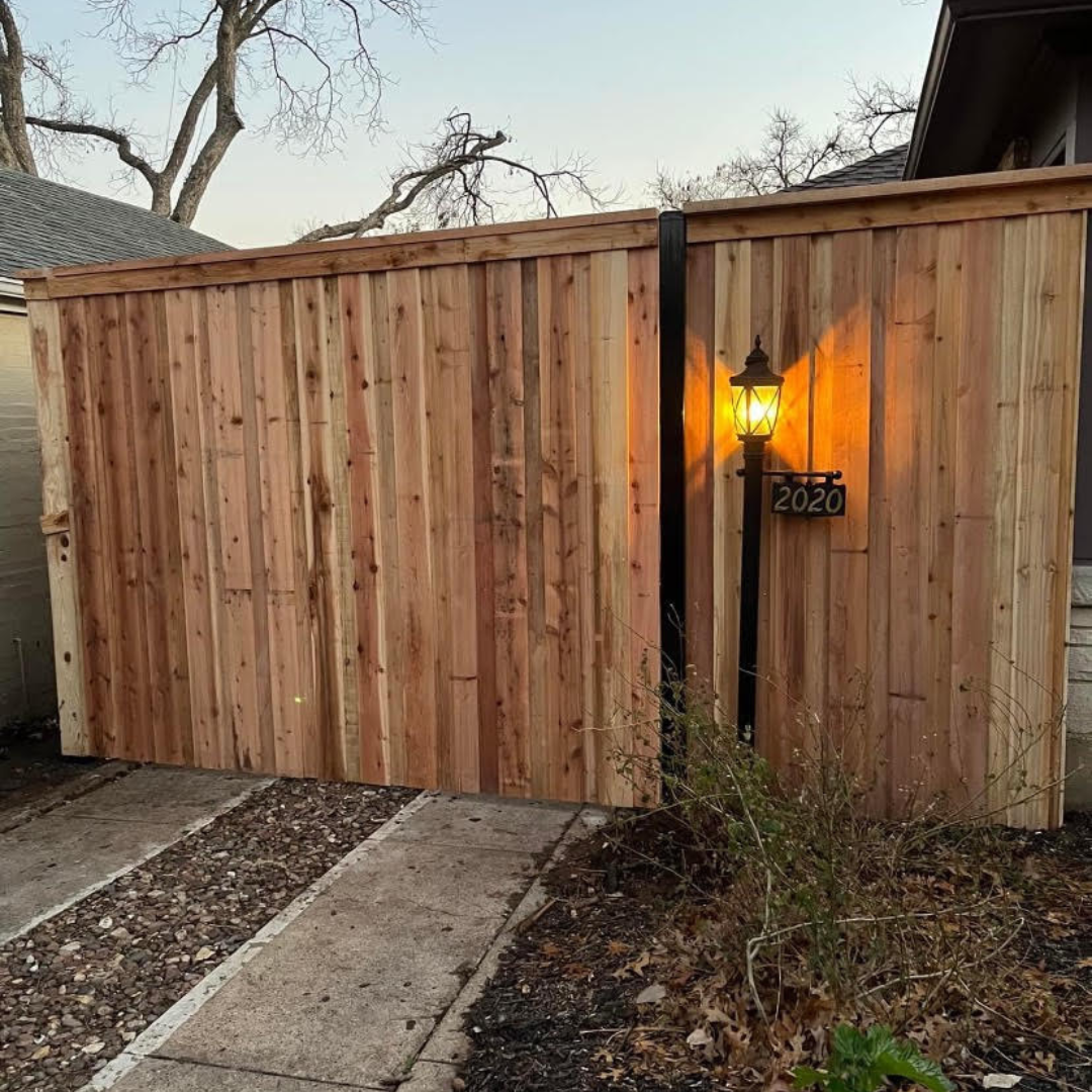 Automatic Cedar Swing Gate